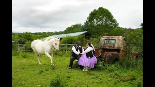 Unique Wedding with Running Horses and Motorcycle Jackets at Honeysuckle Hills in Pigeon Forge [upl. by Carolle]