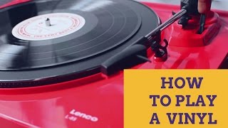 How To Play a Vinyl Record  Lenco L85 Turntable Setup amp Review [upl. by Bamby]