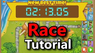 BTD6 Race Tutorial  Guide  A Townsfull Race [upl. by Colson]