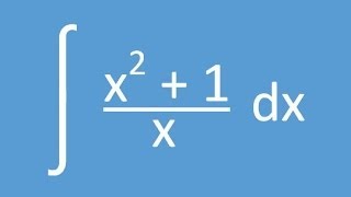 Basic Integration Example 01 Separating Fractions [upl. by Bate]