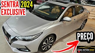 NOVO SENTRA EXCLUSIVE 2024 INTERIOR PREMIUM PREÇO [upl. by Egrog552]