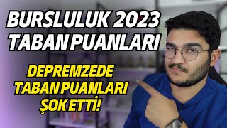 Bursluluk 2023 Taban Puanları [upl. by Garate]