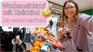 Elisa stürmt den Supermarkt 🙈 Essen einkaufen nach Wochenplan  Neuer Autositz  Mamiseelen [upl. by Hgeilyak968]