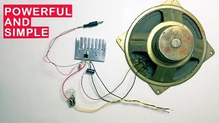 How to Make Simple But Powerful Audio Amplifier Using One Transistor DIY [upl. by Hoehne140]