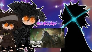 Kaijus React To \ GODZILLA X KONG THE NEW EMPIRE   Official Trailer [upl. by Madelin]