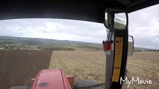 Ploughing with MF 6499 and kuhn plough [upl. by Aifos]