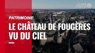 Limmense château de Fougères vu du ciel [upl. by Calesta]