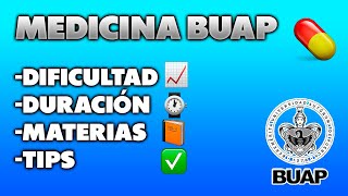 Licenciatura en Medicina BUAP  TIPS QUE DEBES CONOCER ¿QUÉ TAN DIFÍCIL ES DURACIÓN MATERIAS [upl. by Regdor]