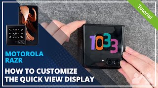 Motorola Razr  How to customize the quick view display • 📱 • 👨🏼‍💻 • ⬇️ • Tutorial [upl. by Hilton266]