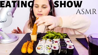 ASMR FRANÇAIS│DEGUSTATION SUSHIS TEMPURA MAKI CALIFORNIA ROLLS 🍣eating show eating sounds [upl. by Irec]