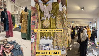 BIGGESTWARDANSALE  🌟 TEXTILES SOPORE FRESH STOCK [upl. by Claudia]