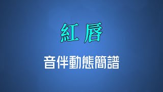 紅唇國語  王峰（高清音伴動態簡譜） [upl. by Vinn]