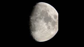 New Years Day Time Lapse of the Waxing Gibbous Moon [upl. by Arriek720]