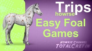 Easy Foal Games  Howrse Trips [upl. by Lipcombe]