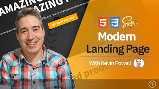 Build a Modern Landing Page Website  HTML amp CSS [upl. by Danita]