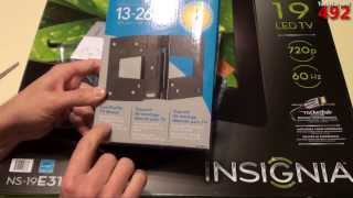 Insignia 19quot 720p 60Hz LED TV amp Dynex Wall Mount Unboxings NS19E310A13 [upl. by Linkoski583]