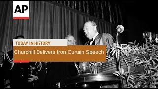 Churchills Iron Curtain Speech  1946  Today In History  5 Mar 17 [upl. by Uttica]