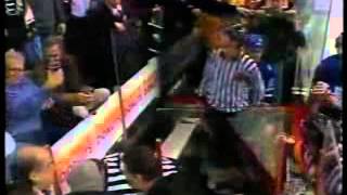 200102  LeafsFlyers  Fan Goes after Tie Domi in Penalty Box [upl. by Older]