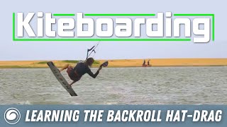 Kiteboarding Tricks  How to Do a Backroll Hat Drag [upl. by Alegna]