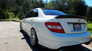 W204 C300 Cold  Warm Start and Revs  Magnaflow Mufflers 11226 [upl. by Clementine]