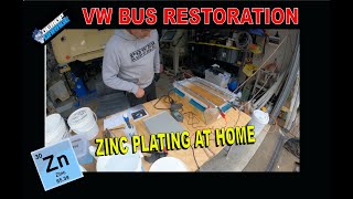 Zinc plating VW parts at home volkswagen vwbusrestoration [upl. by Hawk319]