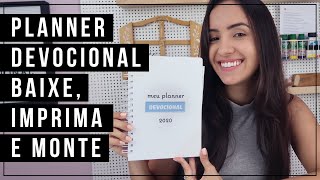 Planner Devocional para Imprimir e Montar em casa [upl. by Baumann]