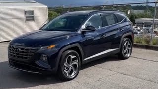 2024 Tucson Limited Hybrid in Deep Sea Blue Walk Around video showing you safety settings set up 😊 [upl. by Assenaj67]