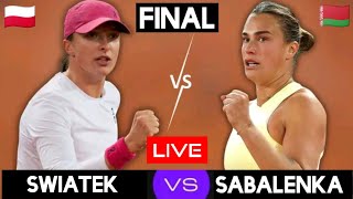 Iga Swiatek vs Aryna Sabalenka Live Stream  Rome Open 2024  Final  Swiatek vs Sabalenka WTA Live [upl. by Meehar]