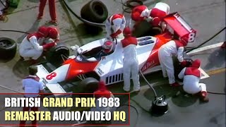 HQ F1 1983 British Grand Prix Silverstone Highlights REMASTER AUDIOVIDEO [upl. by Bain]