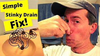 How to Clean a Stinky Sink Drain  Simple Stinky Drain Fix [upl. by Ainex]