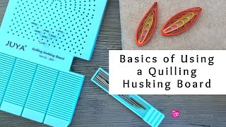 Basics of Using a Quilling Husking Board  How to Make a 3color Flower Petal on a Husking Board [upl. by Aiuoqes]