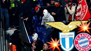 Angriff am Block Affenlaute amp Pyroshows SS Lazio  Bayern 10 [upl. by Annaet]