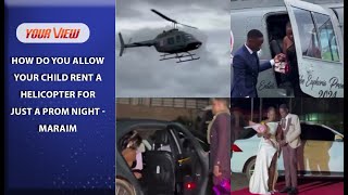 Students Arrive For Prom In Helicopter And Expensive Cars In Uganda [upl. by Roumell]