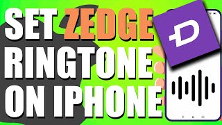 How To Set Zedge Ringtone On iPhone Easy Steps [upl. by Atnwahsal]