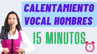 ✅️MEJOR CALENTAMIENTO VOCAL de 15 minutos para HOMBRES Clases de canto ejercicios Natalia Bliss [upl. by Yeliak696]