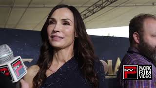 Famke Janssen on playing Vander Guraad in quotKnights Of The Zodiacquot [upl. by Standford]