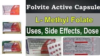 Folvite Active capsule  L Methyl Folate  Methylcobalamin  Uses Side Effects uses for Pregnancy [upl. by Elson]