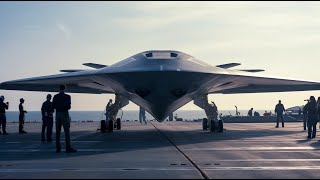 The Mysterious Jet Aircraft on US Navy Aircraft Carrier in Mediterranean Sea [upl. by Acinemod857]