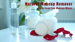 DIY NATURAL MAKEUP REMOVER How To Make MAKEUP WIPES  Oil Free Makeup Remover [upl. by Siaht]