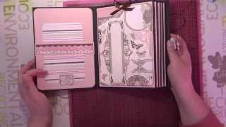 Tuto scrap  Journal intime  part 6 carnets et couverture [upl. by Johann]