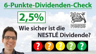 NESTLÉ Aktie Wie sicher ist die Dividende  6PunkteDividendenAnalyse [upl. by Dael]