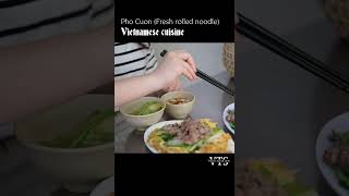 Pho Cuon or Vietnamese fresh rolled noodle in Hanoi Vietnam [upl. by Atilehs]