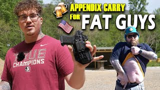 How FAT Guys Can Appendix Carry Best Holster For Big Dudes Fattac Holster [upl. by Asylla639]