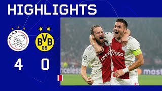 Epische avond in Amsterdam 🔥🔥  Highlights Ajax  Borussia Dortmund  UEFA Champions League [upl. by Capp446]