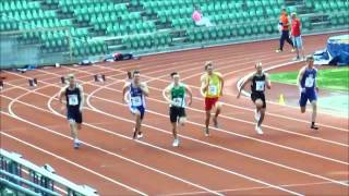 Karsten Warholm 100 m under NM mangekamp på Bislett 19052013 [upl. by Oinesra]