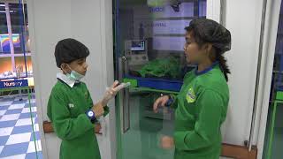 Learning at the Dettol Hospital at KidZania [upl. by Ahtoelc]