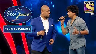 Vishal And KKs Fabulous Performance On Tu Aashiqui Hai  Indian Idol Junior 2 [upl. by Radman]