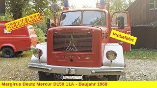 MAGIRUSDEUTZ MERCUR 150 D 11  BAUJAHR 1968 PROBEFAHRT [upl. by Yecad]