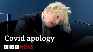 Boris Johnson apologises for UK’s handling of Covid pandemic  BBC News [upl. by Spevek]