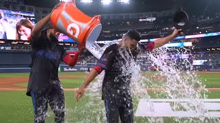 Isiah KinerFalefa Postgame Interview After Hitting Walk Off Single vs Orioles [upl. by Durno219]